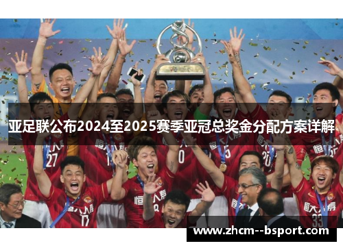 亚足联公布2024至2025赛季亚冠总奖金分配方案详解